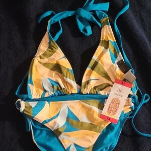 Hurley Blue and Yellow Bikini